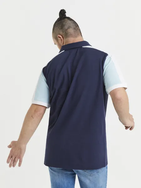 Tmavomodrá pánska polokošeľa Celio