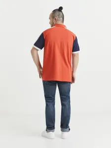 Tričká s krátkym rukávom pre mužov Celio - oranžová