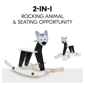 Hauck Hojdacie zvieratko ROCK N SWING 2v1, zebra
