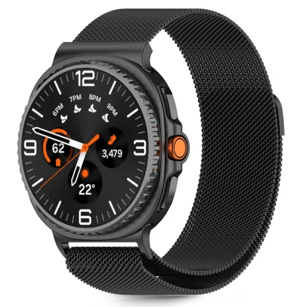 Tech-Protect Milanese remienok na Samsung Galaxy Watch 8 / Classic (40 / 44 / 46mm), black