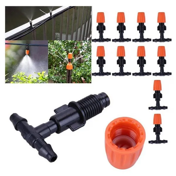 Livefy Garden záhradný zavlažovač s vodnou clonou 20m, čierny