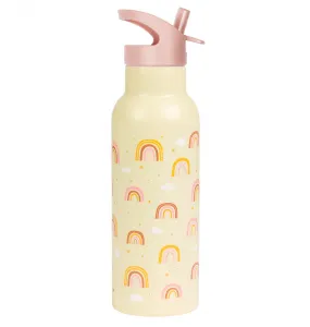 A Little Lovely Company - antikorová fľaša na pitie, 500 ml - dúha