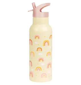 A Little Lovely Company - antikorová fľaša na pitie, 500 ml - dúha