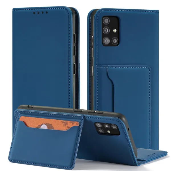 MG Magnet Card knižkové kožené puzdro na Xiaomi Redmi Note 11 Pro 4G/5G, modré