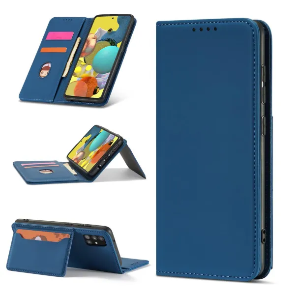 MG Magnet Card knižkové kožené puzdro na Xiaomi Redmi Note 11 Pro 4G/5G, modré