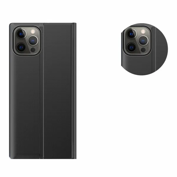 MG Sleep Case knižkové puzdro na iPhone 13 Pro, modré
