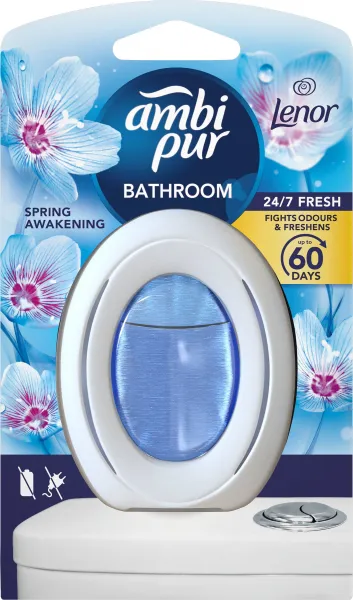 Ambi Pur Bathroom Lenor Spring Awakening, Osviežovač Vzduchu, Odstránenie A Prevencia Zápachu,1Kusov