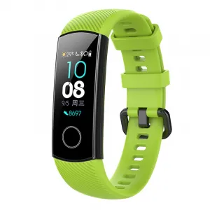 BStrap Silicone Line remienok na Honor Band 4, green (SHO001C03)