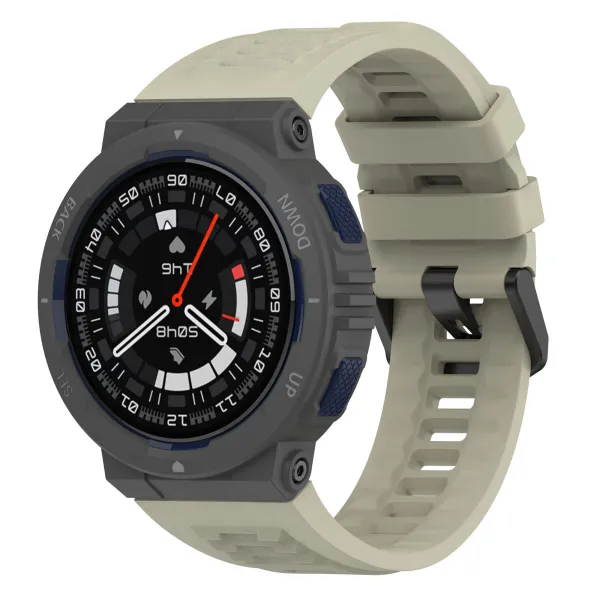 BStrap Silicone remienok na Xiaomi Amazfit Active Edge, rock ash