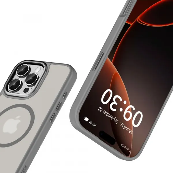 Tech-Protect Magedge MagSafe kryt na iPhone 16 Pro Max, šedý