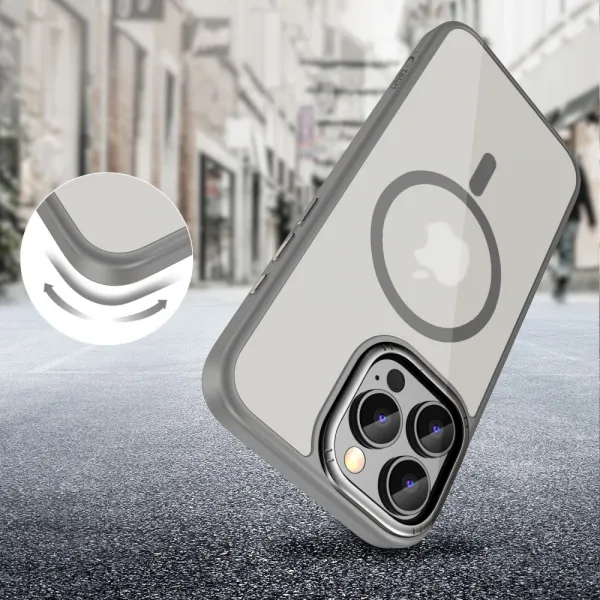Tech-Protect Magedge MagSafe kryt na iPhone 16 Pro Max, šedý