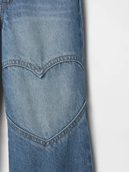 GAP V-WIDE LEG HEARTS Detské džínsy, modrá, veľkosť