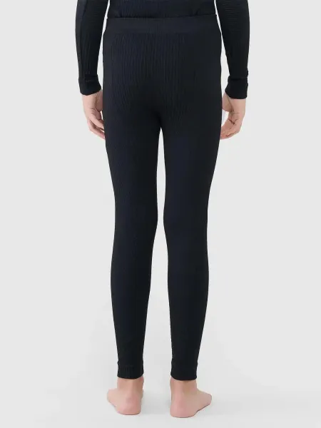 Dievčenské termoprádlo vrchný a spodný diel 4F JUNIOR SEAMLESS UNDERWEAR F251-4FJWAW25USEAF251-20S-DEEP BLACK