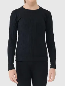 Dievčenské termoprádlo vrchný a spodný diel 4F JUNIOR SEAMLESS UNDERWEAR F251-4FJWAW25USEAF251-20S-DEEP BLACK