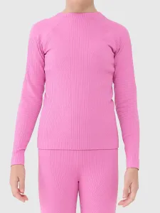 Dievčenské termoprádlo vrchný a spodný diel 4F JUNIOR SEAMLESS UNDERWEAR F251-4FJWAW25USEAF251-55S-HOT PINK
