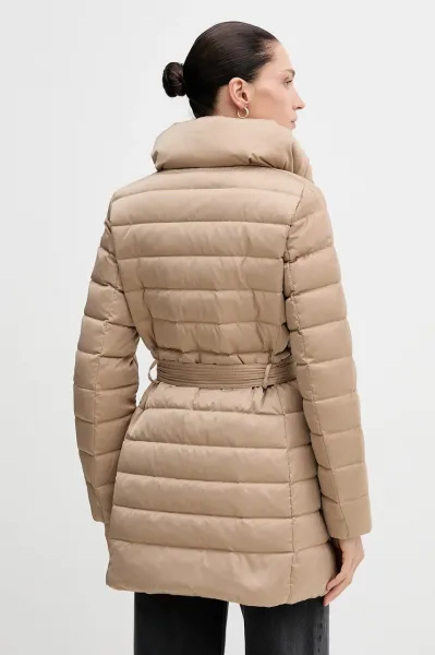 Páperová bunda Geox BETTANIE béžová farba, prechodná, W5626N T3122