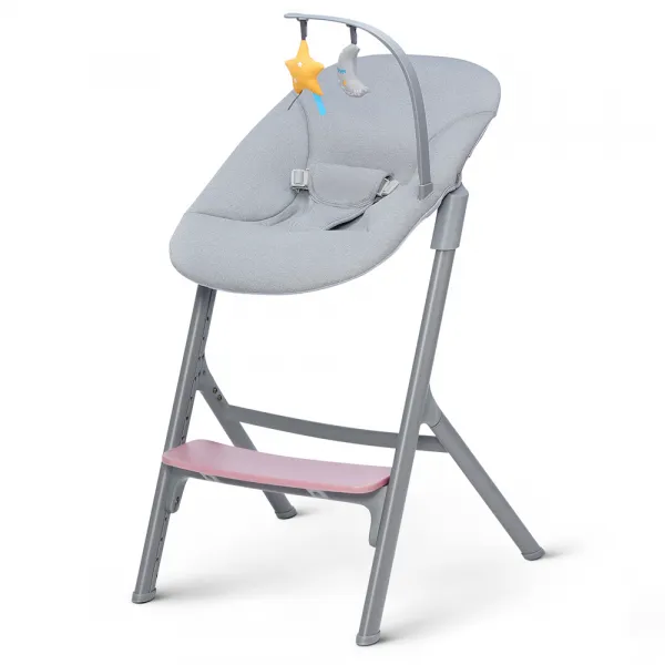 Set jedálenská stolička Kinderkraft Livy + lehátko Calmee Farba: Aster Pink