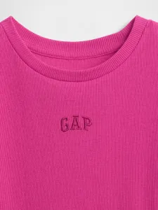 GAP Children's Ribbed T-Shirt with Logo - Girls