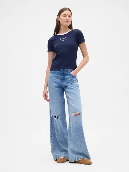 GAP Crop T-shirt with logo - Women's