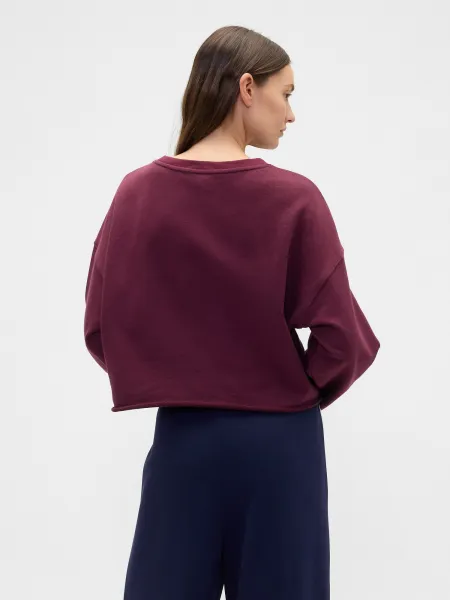 GAP Oversize Crop Sweatshirt Heavyweight - Ladies