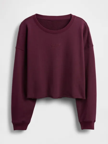 GAP Oversize Crop Sweatshirt Heavyweight - Ladies