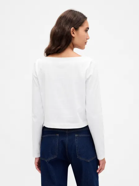 GAP Crop T-Shirt VintageSoft Heavyweight - Ladies