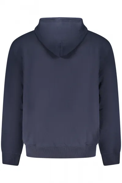 CALVIN KLEIN MEN'S BLUE ZIP-UP SWEATSHIRT