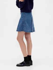 Džínsová plisovaná mini sukňa Gap × Sandy Liang