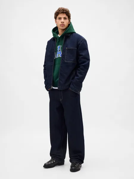 GAP Oversize Sweatshirt with Extra Heavyweight Unisex Logo - Men's