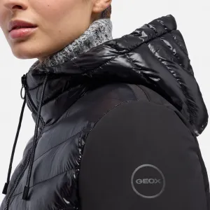 Čierna dámska parka Geox Spherica