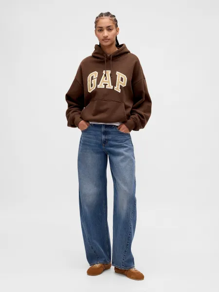 GAP Oversize Sweatshirt with Extra Heavyweight Unisex Logo - Men's