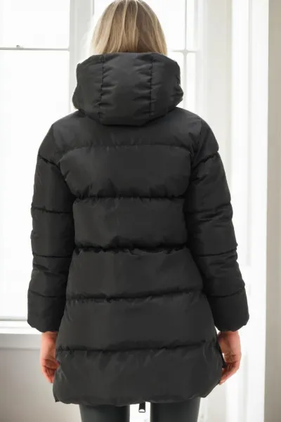 Z9773 DEWBERRY WOMEN'S COAT-BLACK