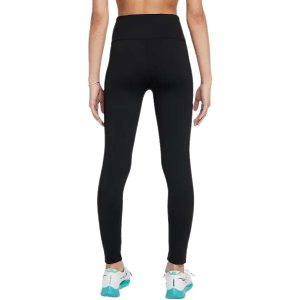 Nike ONE DRI-FIT Dievčenské športové legíny, čierna, veľkosť