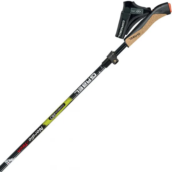 Gabel NORDIC TECH 80 Palice na nordic walking, čierna, veľkosť