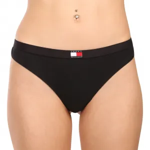 3PACK dámske tangá Tommy Hilfiger čierne (UW0UW06139 0XK) S