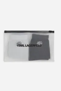 Ponožky Karl Lagerfeld Autograph Lurex 2 Socks 2P Black/White