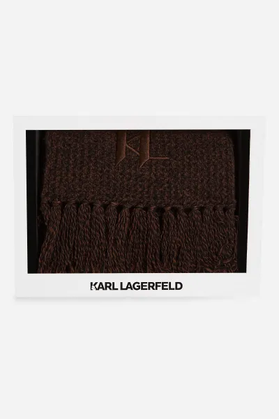 Šál Karl Lagerfeld K/Monogram Chunky Scarf Gp Demitasse