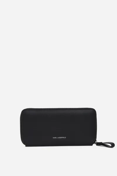 Peňaženka Karl Lagerfeld K/Circle Continental Wallet Black