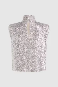 Top Karl Lagerfeld Sequins Party Top Light Gold