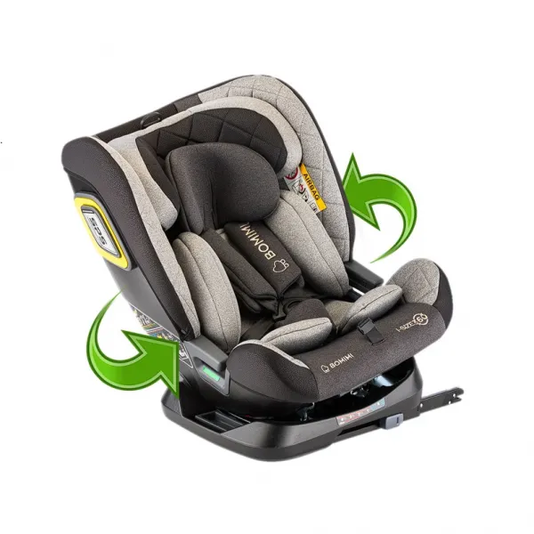 Bomimi autosedačka IDEAfix i-size 360° 40-150, metalic melange