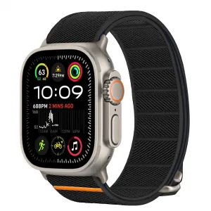 Tech-Protect Nylon Slip remienok na Apple Watch 44/45/46/49mm, black
