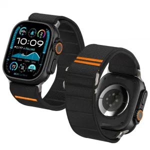 Tech-Protect Nylon Slip remienok na Apple Watch 44/45/46/49mm, black