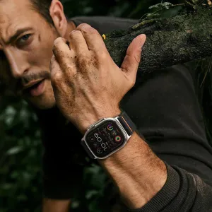 Tech-Protect Nylon Slip remienok na Apple Watch 44/45/46/49mm, black