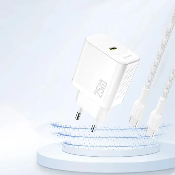 Dudao A27 GaN sieťová nabíjačka USB-C 25W, biela