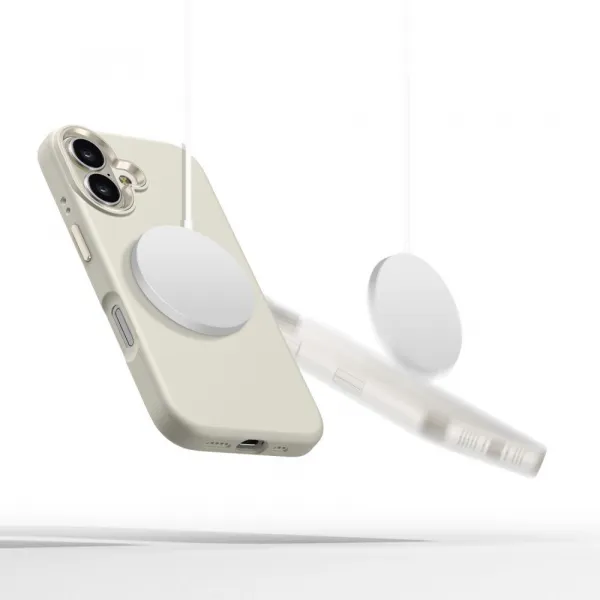 Tech-Protect Silicone Pure MagSafe kryt na iPhone 16, béžový