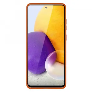 DUX DUCIS Yolo kožený kryt na Samsung Galaxy A72 4G, oranžový