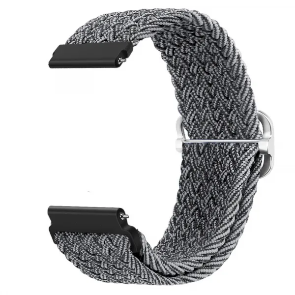 BStrap Braid Nylon remienok na Garmin Vivoactive 5, gray black