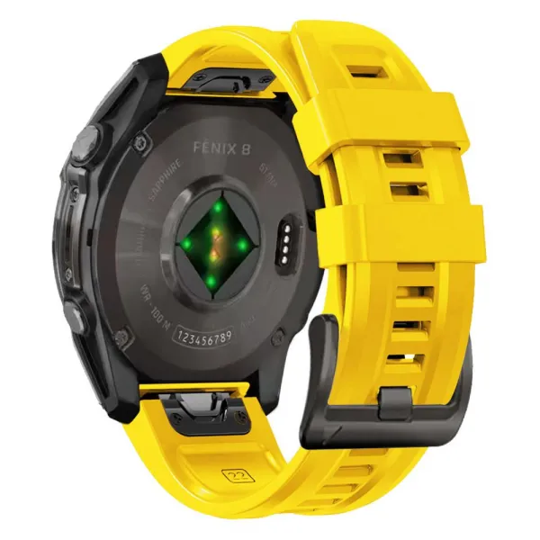Tech-Protect Silicone remienok na Garmin Fenix 5 / 6 / 6 Pro / 7 / 8 47mm / E / 8 47mm, yellow