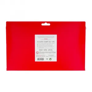 Bruynzeel Kids Super Stamp Felt Tips mega pečiatkové fixi sada, 10ks-Bruynzeel