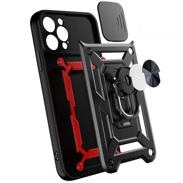 MG Hybrid Armor Camshield kryt na Realme 10 Pro, čierny